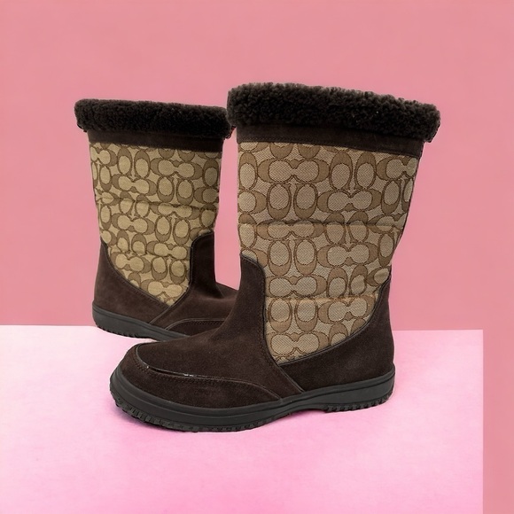 Coach Women's Sherman Signature Cold Weather Boots Size 8 B - Picture 15 of 15